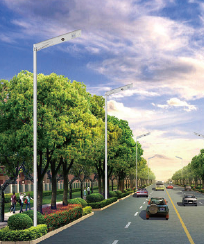 টিন -057 ইন্টিগ্রেটেড সোলার স্ট্রিট লাইট